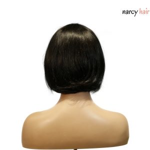 center wig machine made black wig remy hair tc027