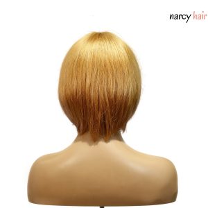 narcy hair machine made color wig remy hair