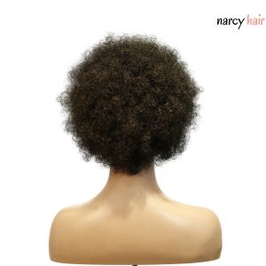 center wig machine made black wig remy hair 2301