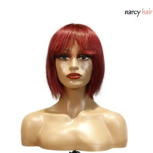 center wig machine made 99j wig remy hair h009