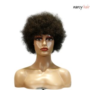narcy hair machine made color wig remy hair