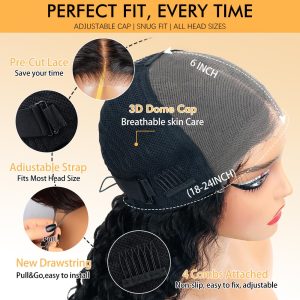 center wig natural black remy hair 6x7 lace closure straight human hair wig