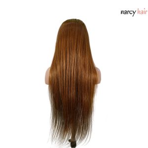 center wig 13x4 straight lace front wig 30 brown 26 inch remy hair