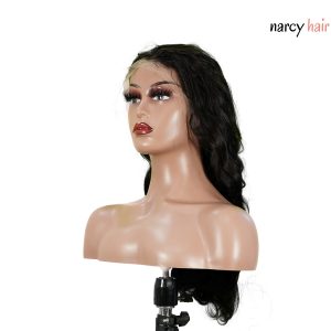 center wig 13x4 body wave lace front wig natural black remy hair