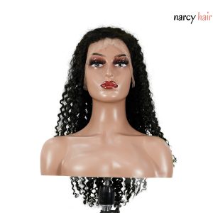 center wig 13x4 jerry curly lace front wig natural black remy hair