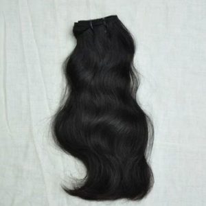 center wig natural black double drawn indian hair bundles